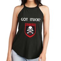 K.R.A.Z.Y B.E.A.V.E.R Tools Got Stuck Women's Perfect Tri Rocker Tank