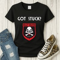K.R.A.Z.Y B.E.A.V.E.R Tools Got Stuck Womens T-Shirt
