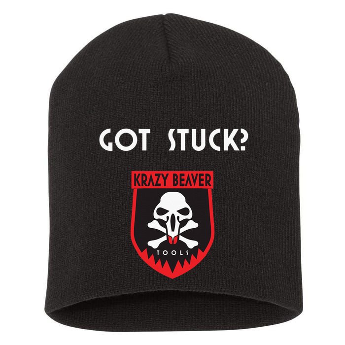 K.R.A.Z.Y B.E.A.V.E.R Tools Got Stuck Short Acrylic Beanie