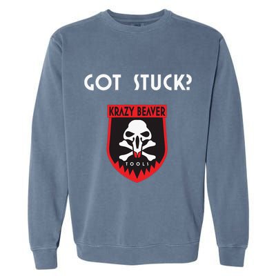 K.R.A.Z.Y B.E.A.V.E.R Tools Got Stuck Garment-Dyed Sweatshirt