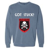 K.R.A.Z.Y B.E.A.V.E.R Tools Got Stuck Garment-Dyed Sweatshirt