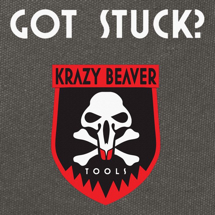 K.R.A.Z.Y B.E.A.V.E.R Tools Got Stuck Cotton Canvas Backpack