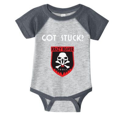 K.R.A.Z.Y B.E.A.V.E.R Tools Got Stuck Infant Baby Jersey Bodysuit