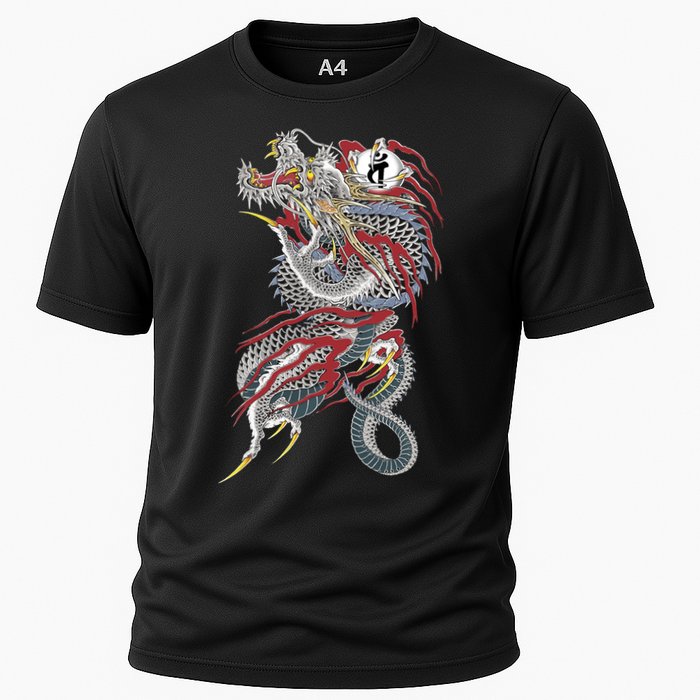 Kiryu Back Tattoo Cooling Performance Crew T-Shirt