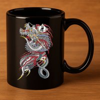 Kiryu Back Tattoo 11oz C Handle Ceramic Mug