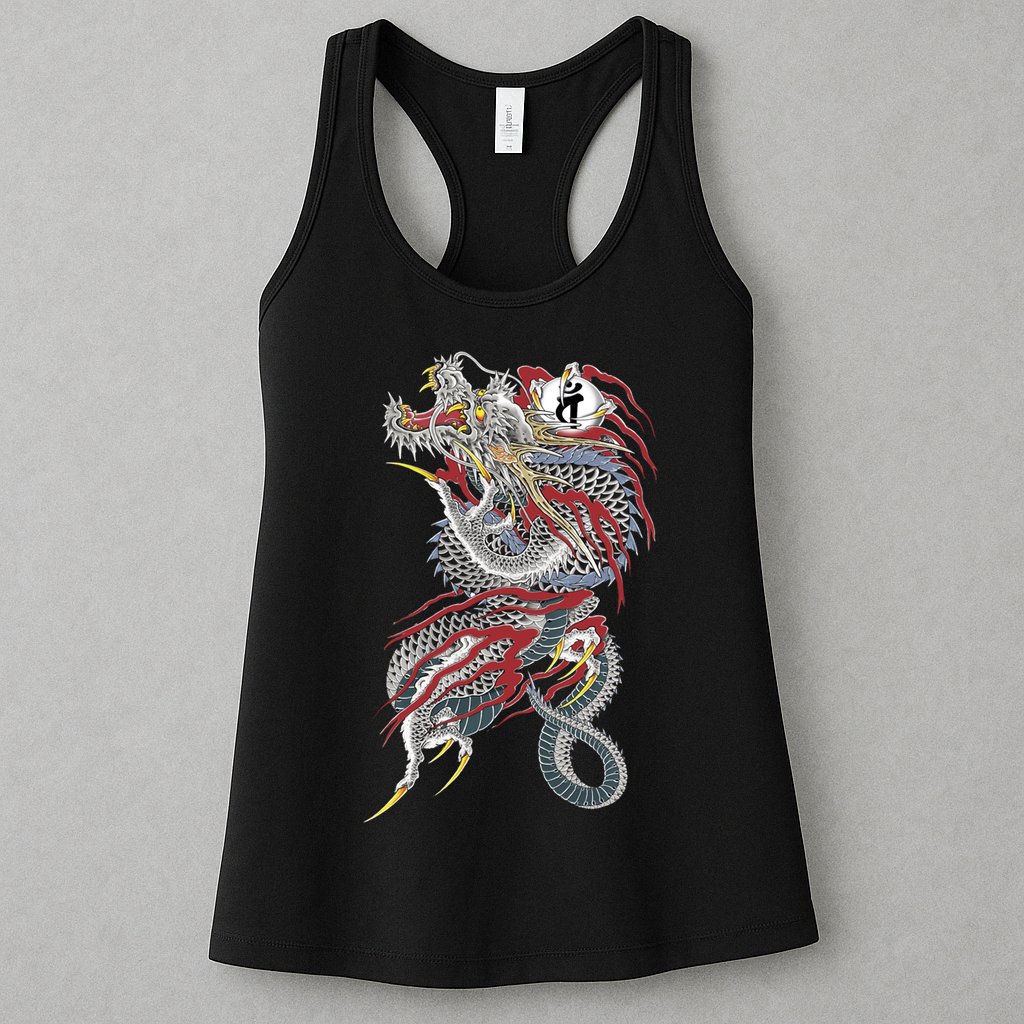 Kiryu Back Tattoo Womens Tank Top