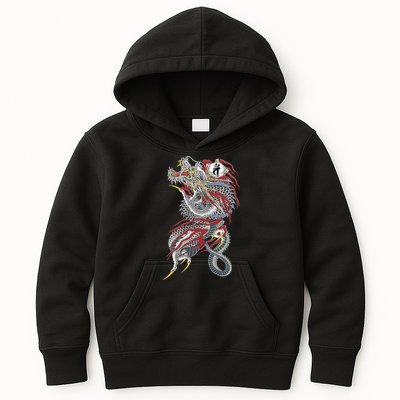 Kiryu Back Tattoo Kids Hoodie