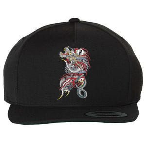 Kiryu Back Tattoo Wool Snapback Cap