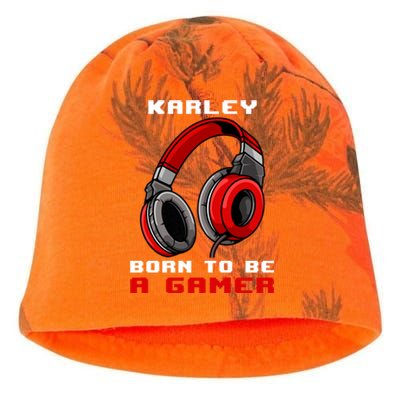 Karley Born To Be A Gamer Personalized Gift Kati - Camo Knit Beanie