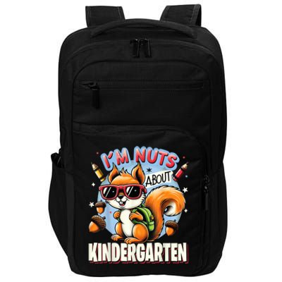 Kindergarten Back To School 1st Day Of Kindergarten Squirrel Impact Tech Backpack