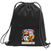 Kindergarten Back To School 1st Day Of Kindergarten Squirrel Sweatshirt Cinch Pack Bag