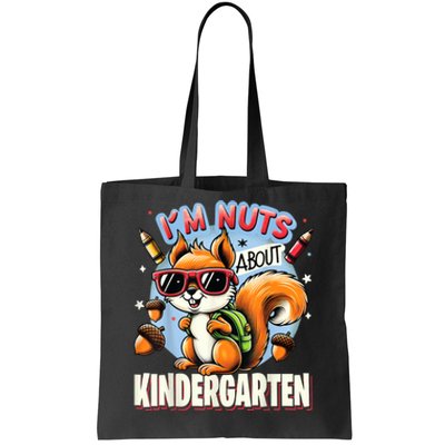 Kindergarten Back To School 1st Day Of Kindergarten Squirrel Tote Bag