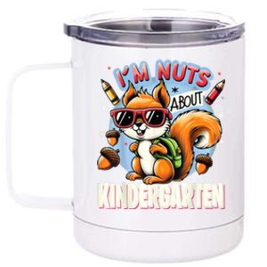 Kindergarten Back To School 1st Day Of Kindergarten Squirrel 12 oz Stainless Steel Tumbler Cup