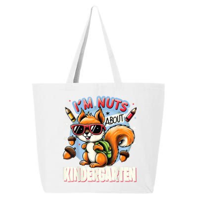 Kindergarten Back To School 1st Day Of Kindergarten Squirrel 25L Jumbo Tote