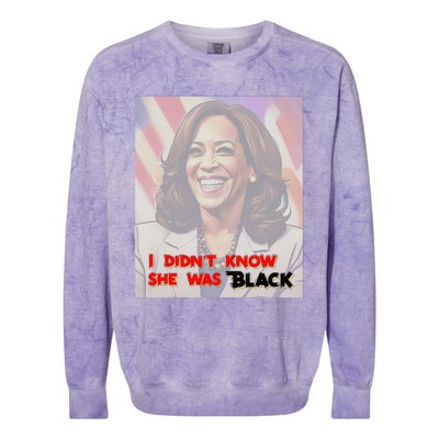 Kamala Black Trump Meme Trend Colorblast Crewneck Sweatshirt