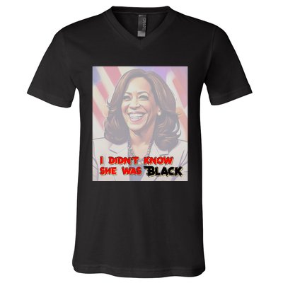 Kamala Black Trump Meme Trend V-Neck T-Shirt