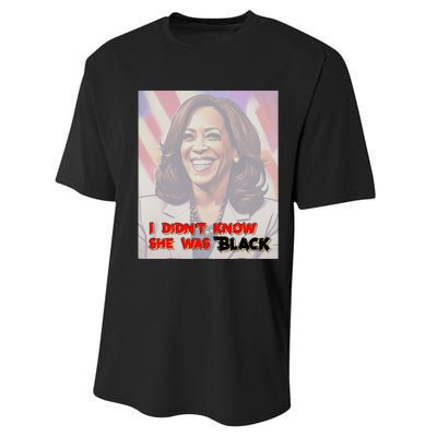 Kamala Black Trump Meme Trend Performance Sprint T-Shirt