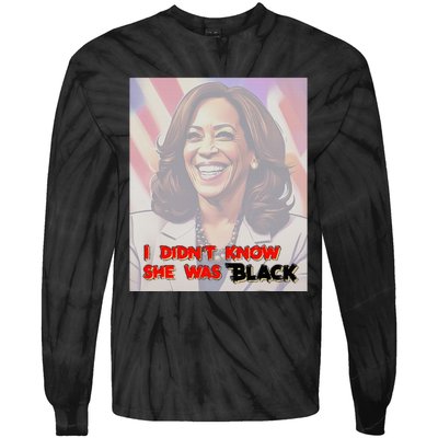 Kamala Black Trump Meme Trend Tie-Dye Long Sleeve Shirt