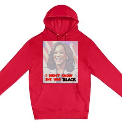 Kamala Black Trump Meme Trend Premium Pullover Hoodie