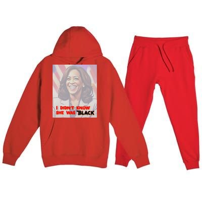 Kamala Black Trump Meme Trend Premium Hooded Sweatsuit Set