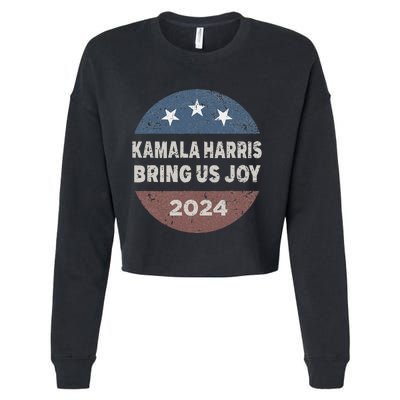 Kamala Bring Us Joy Kamala Harris 2024 Cropped Pullover Crew