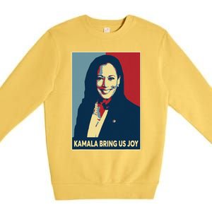 Kamala Bring Us Joy Voting Kamala Harris For President 47th Premium Crewneck Sweatshirt