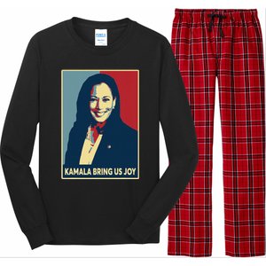 Kamala Bring Us Joy Voting Kamala Harris For President 47th Long Sleeve Pajama Set