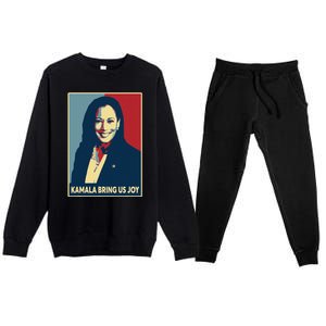 Kamala Bring Us Joy Voting Kamala Harris For President 47th Premium Crewneck Sweatsuit Set