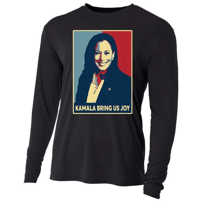 Kamala Bring Us Joy Voting Kamala Harris For President 47th Cooling Performance Long Sleeve Crew