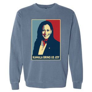 Kamala Bring Us Joy Voting Kamala Harris For President 47th Garment-Dyed Sweatshirt