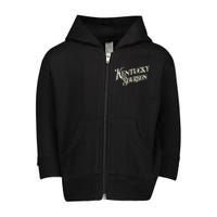 Kentucky Bourbon Vintage Whiskey Lover Kentucky Bourbon Toddler Zip Fleece Hoodie