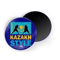 Kazakh Boxing Vintage Kazakhstan Flag Kazakh Boxing Pride Cool Gift Magnet