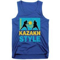 Kazakh Boxing Vintage Kazakhstan Flag Kazakh Boxing Pride Cool Gift Tank Top