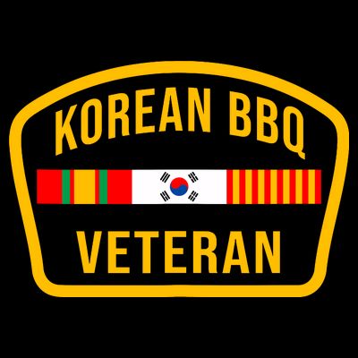 Korean Bbq Veteran Funny Food Lover Gym Cheat Day Military T-Shirt