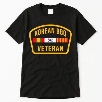 Korean Bbq Veteran Funny Food Lover Gym Cheat Day Military Tall T-Shirt