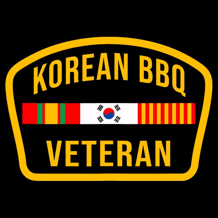 Korean Bbq Veteran Funny Food Lover Gym Cheat Day Military Bucket Hat