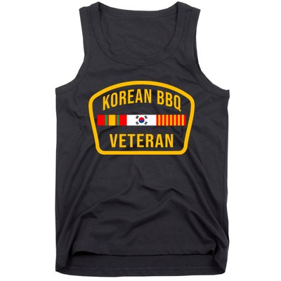 Korean Bbq Veteran Funny Food Lover Gym Cheat Day Military Tank Top