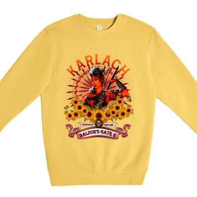 Karlach Barbarian Vintage Karlach BaldurS Gate 3 Premium Crewneck Sweatshirt