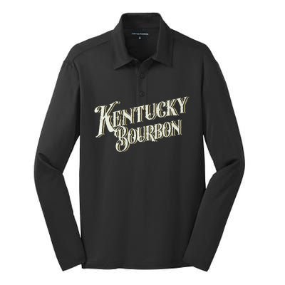 Kentucky Bourbon Vintage Whiskey Lover Kentucky Bourbon Silk Touch Performance Long Sleeve Polo