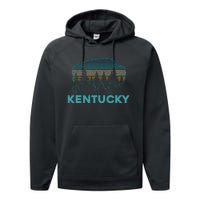 Kentucky Bison Vintage American Buffalo Souvenir Gift Performance Fleece Hoodie