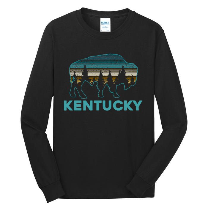 Kentucky Bison Vintage American Buffalo Souvenir Gift Tall Long Sleeve T-Shirt