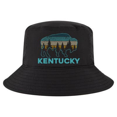 Kentucky Bison Vintage American Buffalo Souvenir Gift Cool Comfort Performance Bucket Hat