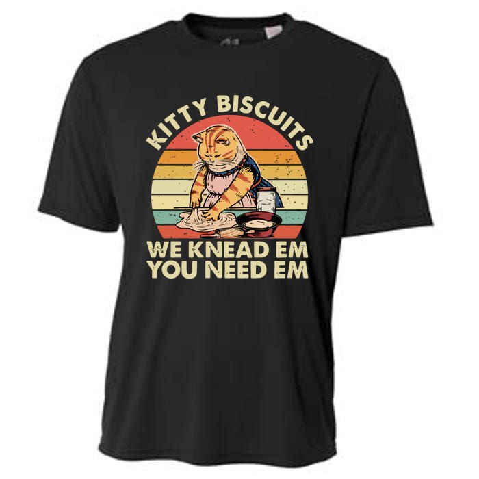 Kitty Biscuits We Knead Em You Need Em Mug Vintage Cat Cooling Performance Crew T-Shirt