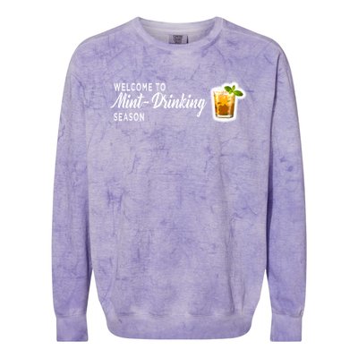 Kentucky Bourbon Whiskey Mint Julep Derby Day Ing Gift Colorblast Crewneck Sweatshirt