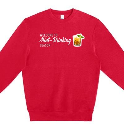 Kentucky Bourbon Whiskey Mint Julep Derby Day Ing Gift Premium Crewneck Sweatshirt