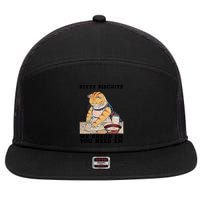 Kitty Biscuits We Knead Em You Need Em Cat Mom Funny Baker Cat 7 Panel Mesh Trucker Snapback Hat