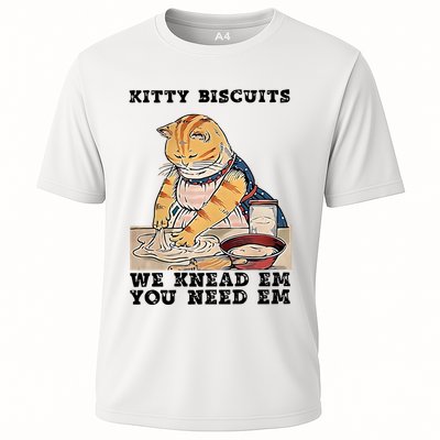 Kitty Biscuits We Knead Em You Need Em Cat Mom Funny Baker Cat Performance Shirt