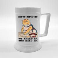 Kitty Biscuits We Knead Em You Need Em Cat Mom Funny Baker Cat Beer Stein