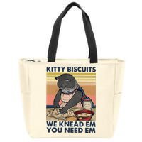 Kitty Biscuits We Knead Em You Need Em Cats Baking Zip Tote Bag