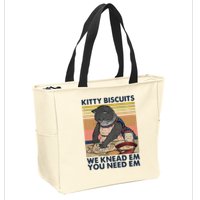 Kitty Biscuits We Knead Em You Need Em Cats Baking Zip Tote Bag